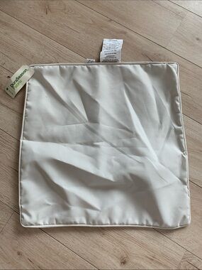 Outdoor Throw Pillow CASE with DuraSeason Fabric - Light Cream